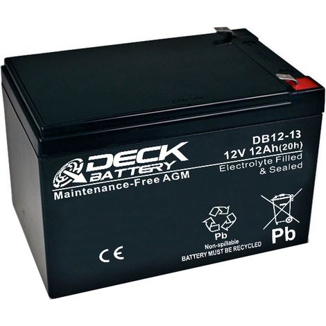 Batería AGM 12v 13Ah  Deck Sellada DB12-12