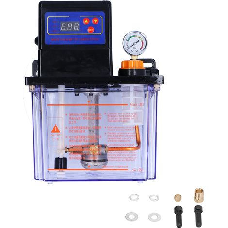Pompe de lubrification automatique, huileur électrique à affichage numérique, AC 220V MY2232H‑200T (1/5)
