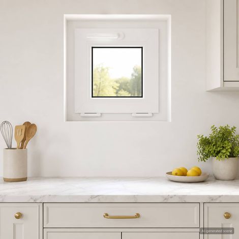 vidaXL Finestra a Ribalta per Seminterrato RISOR 40 x 40 cm