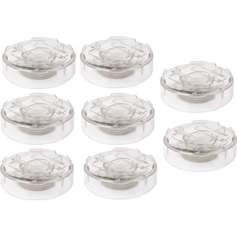 8 Pacs Transparent Lit Rehausseurs/Bed Riser/Rehausseurs de Meuble/Pieds de Meubles, Permettent à Raccorder Librement pour Ajouter la Hauteur Vous Voulez ( Rond) (1/5)