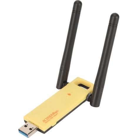 Adaptateur WiFi USB Double Bande 2.4G/5G avec Antennes Dual 802.11AC 1200Mbps pour PC et Ordinateur Portable (1/5)