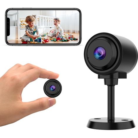 portatile, piccola telecamera di sicurezza domestica 1 pezzo, piccola telecamera attivata dal movimento (1 pezzo), baby monitor, Wi-Fi 2,4 GHz, alimentato a batteria (1/5)
