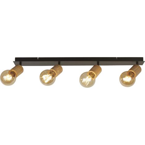 Plafonnier plafonnier en acier spot orientable luminaire de salon (1/3)