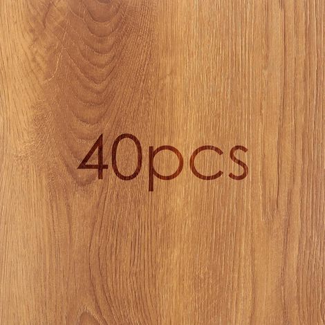 40 unités de sol en PVC autocollant, 30 x 30 cm, sol en vinyle, autocollant, aspect béton, dalles adhésives pour sol, sol en vinyle, antidérapant, résistant à l'eau (1/5)