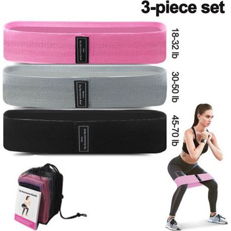 Bandes de résistance - - 3 niveaux de résistance - Sac de transport inclus - Fitness (1/5)