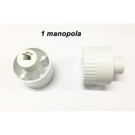 MANOPOLA CUCINA A GAS UNIVERSALE BIANCA PASSO MM 6 GAMBO ALTO + 10 MM 1 PZ M7032 (1/2)
