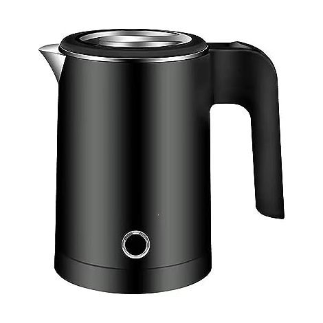 Bouilloire électrique de 0,5 litre 600 W - Arrêt automatique, sans BPA, ébullition rapide (Noir)