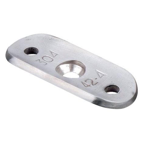 [QUALITE FRANCAISE] - Patte support pour Tube rond diamètre Ø48.3mm - Longueur 61mm - À visser - INOX 304 (1/2)