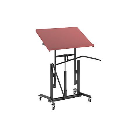 Soporte para material XL  rodante  margen de ajuste de altura
