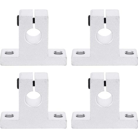 4 pièces SK10 Support de Guide de serrage de Rail de mouvement linéaire pour arbre de diamètre 10mm, support d'arbre en alliage d'aluminium matériel de fixation accessoire de Rail outil-industri (1/4)
