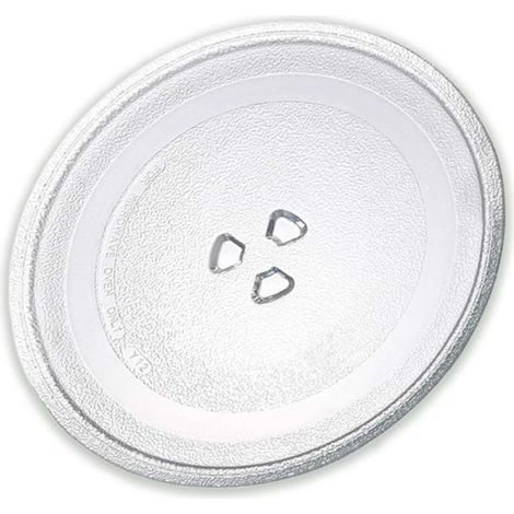 1 Drehteller, Glas, 3 Klemmen, Durchmesser 25,5 cm, für Samsung Mikrowellen (1/5)