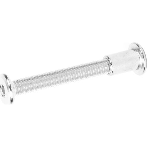 10 Paar Innensechskant-Schraubenmuttern-Set 12 mm, vernickelter Kohlenstoffstahl, M6 x 50 (1/5)