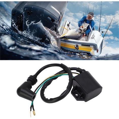 Zündspule für Außenbordmotor 697-85570-00-00 Kompatibel mit Yamaha 55 PS, 60 PS, 70 PS, 75 PS und 90 PS 2-Takt-Motoren (AD50 2-Draht-Hochspannungsspule) (1/5)