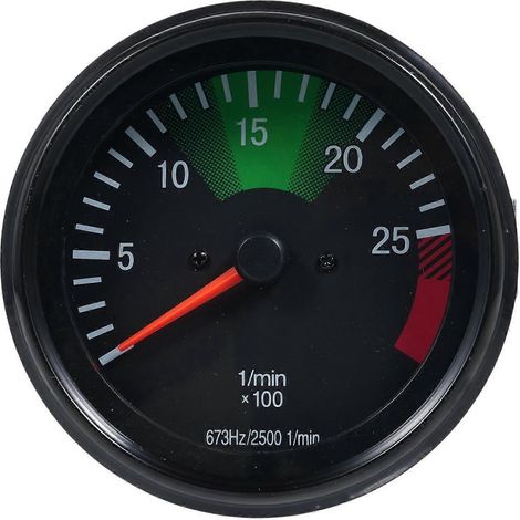 12V Drehzahlmesser 3,75 Zoll 0-2500 U/min 637Hz Auto Motorrad Drehzahlmesser Ersatz