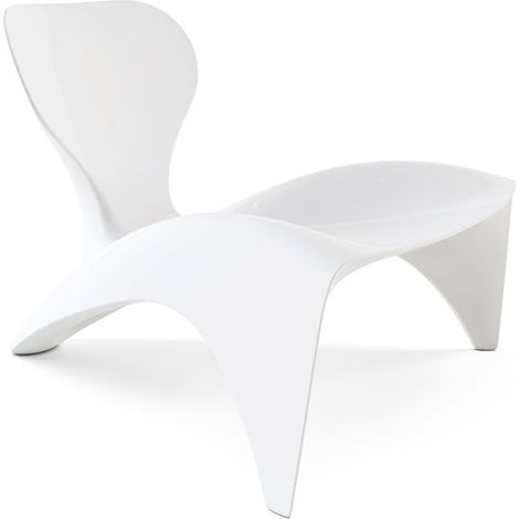 Isetta Bianco originale slide di design per giardino esterno interno colorata moderna polietilene made in Italy sedia seduta poltrona (1/4)