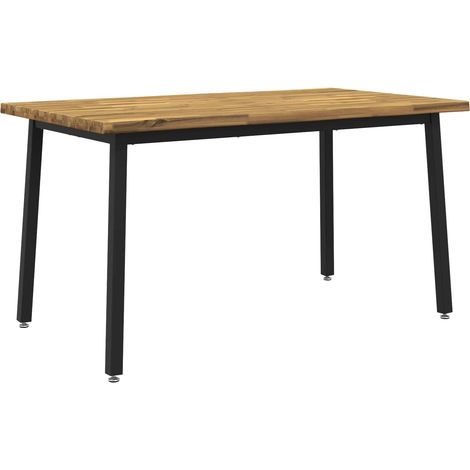 Table à manger en bord vivant 140 x 80 x 75 cm vidaXL