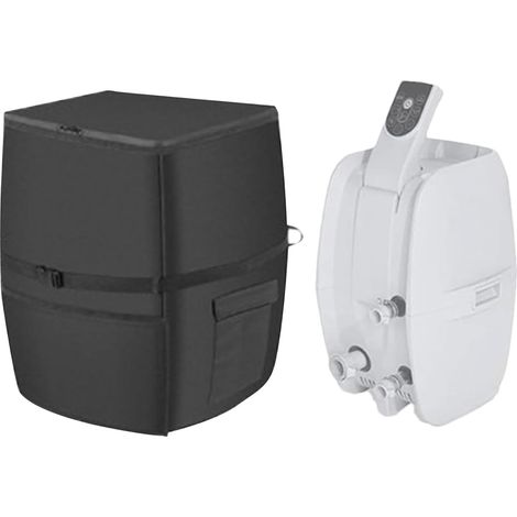 Couvre-Pompe de Chauffage à Spa à Bain à remous - Protecteur de Pompe de Chauffage à Spa extérieur pour Une Utilisation Tout Temps  Fermeture de Fermeture à glissière en Tissu en Aluminium, idéal