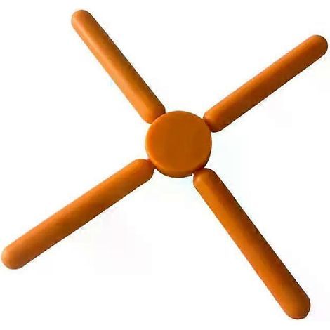 dessous de plat pliable et antidérapant en silicone résistant à la chaleur pour casseroles et poêles. avec support en croix. dessous de plat et napperon pour assiettes et plats de cuisine.