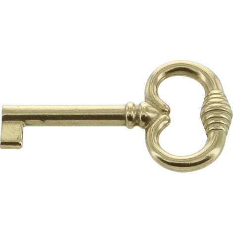 BL CHIAVE PER MOBILI 33708 OTTONE LUCIDO 2 PZ- METAL STYLE- 5,0 blister