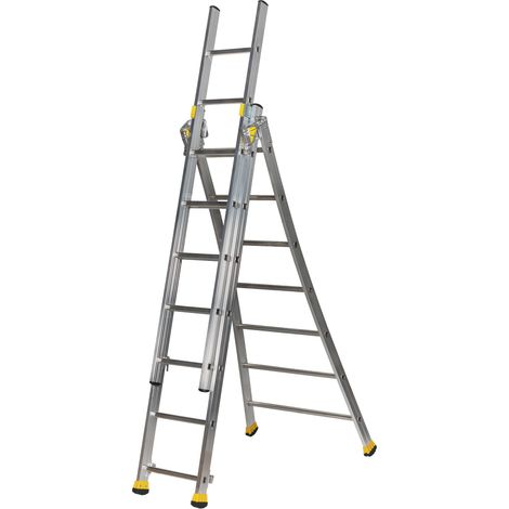 Umbaubare Leiter mit ausgestellter Basis 3 Ebenen CENTAURE MASTER T3 3m60 - 510312