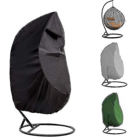 Housse coquille d'œuf pour balancelle d'extérieur, housse en rotin, résistante à la poussière et à la pluie (1/3)