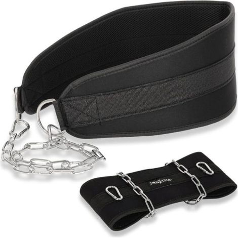 Ceinture Lestée - Chaîne Acier 80 Kg - Pour Tractions Dips Musculation CrossFit - 1 Pièce (1/5)