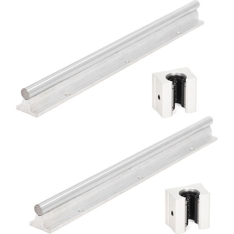 2 Stück Linearführungen 300 mm, Bewegungswellenführung, CNC-Teile mit SBR-Gleitblock (1/5)