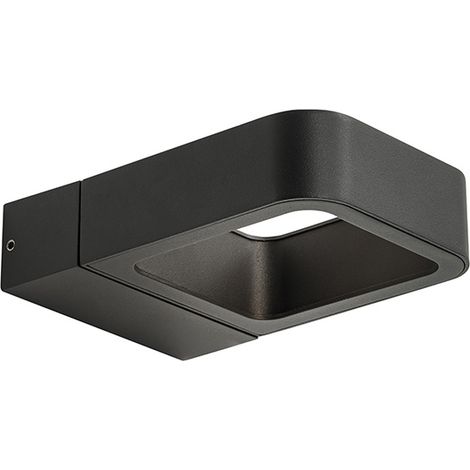 PITT Applique LED 7W per Esterno, Biemissione 100-100°, Struttura in Alluminio IP65, 3000K Antracite - Rossini Illuminazione (1/5)