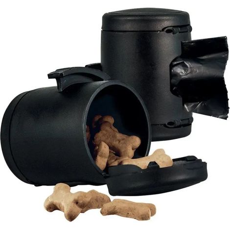 Dispenser per sacchetti o dolcetti da 450 ml, neri.