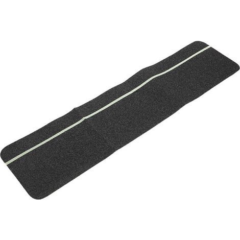 Tapis d'escalier avec bande réfléchissante phosphorescente antidérapante (1/3)