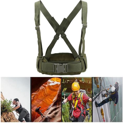 Ceinture utilitaire robuste pour randonnée et camping avec poches et bretelles réglables (1/5)