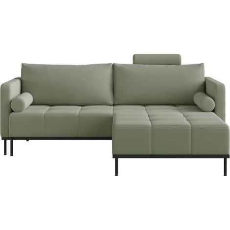 Selsey Skilia - Canapé - 224 cm - maille Vert sauge (1/5)