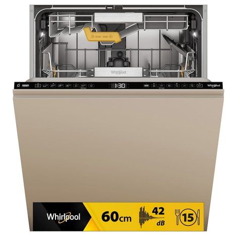 Whirlpool Lavastoviglie Maxispace BI 60 cm, classe A-10%, 15 coperti, Cerniere sliding