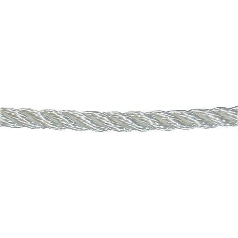 GEWA-Corde en fibre polyamide tourné diam. 4mm, L 100 m, blanc