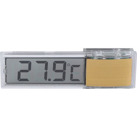 Thermomètre électronique Crystal Aquarium 3D LCD avec capteur de température pour aquarium (1/5)