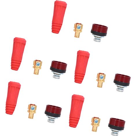 Lot de 5 connecteurs rapides pour câble de soudage TIG, format UE, 35-50 mm (1/5)