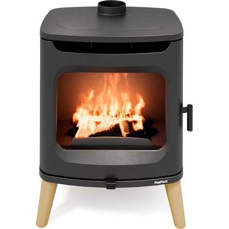Kaminofen FLOS WOOD AIR, mit Holzfüßen