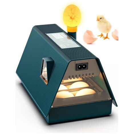 HOXILEELEO - Incubateur automatique pour 10 œufs, retourneur d'œufs automatique, contrôle de la température et affichage de l'humidité (1/5)
