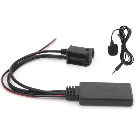 Adaptateur audio Bluetooth 5.0 AUX avec microphone 8 broches, kit mains libres compatible avec autoradio CD Ford 5000/6000 (1/5)
