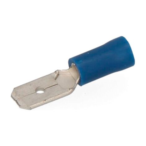 Cosse Faston Pré-isolée Mâle 6,3mm (Sachet 100 Unités)