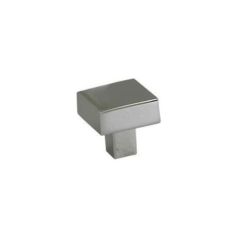 Bouton Meuble Contemporain Zamak Chromé B BEAUTY 20x20mm