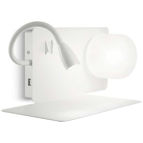 LAMPADA DA PARETE BOOK 1 AP BIANCO (1/4)