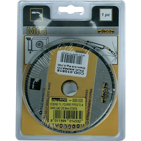Deca MIG MAG Stahl Drahtspule 0,6 mm 700 g Silber