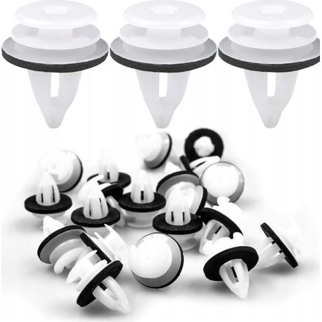 100 clip universali per auto, clip di fissaggio, rivetti in plastica, clip per carrozzeria per paraurti, portiere, kit di sostituzione parafanghi (1/5)