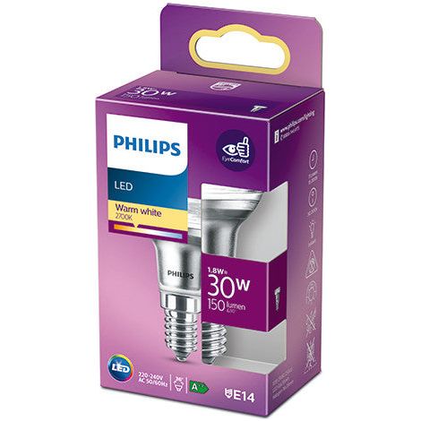 Bombilla LED Philips E14 R39  1.8W 190Lm 2700K [PH-929001890955