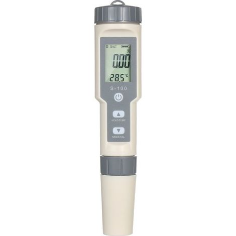 Testeur de dispositif d'analyse de la qualité de l'eau portable de type stylo 4 en 1 Salinité/EC/TDS/Temp. Compteur multifonctionnel avec fonction ATC Conversion de compteur de température ℃/℉ (1/5)