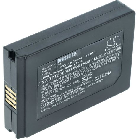 vhbw batteria sostituisce Vectron B60 per lettore di codici a barre, POS (3000mAh, 3,7V, Li-Poly) (1/4)
