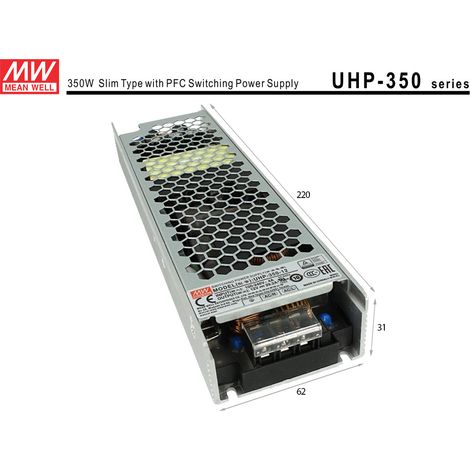 Alimentatore MW MEAN WELL CV 12V 350W 29,2A Senza Ventola UHP-350-12 Trasformatore Da AC 220V A DC 12V Per Luci Led Interno (1/3)