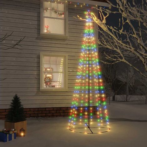 Arbre de Noël cône 310 LED Colorées 100x300 cm (1/5)