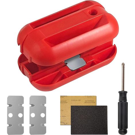 1 Araseur de Chants, Lames Carbure Tungstène, 4 Coupants Réversibles, Profondeur Réglable, Prise Ergonomique, pour PVC MDF Bois (1/5)